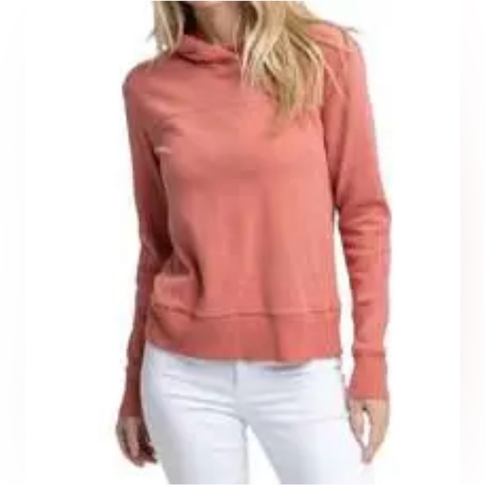 Southern Tide Stassi Hoodie in Heather Dusty Coral Size XS